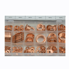 350pcs 18 Sizes Metric Copper Flat Ring Washer Gaskets Assortment Set Kit IMPA813080