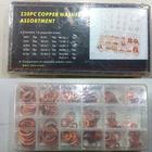 286pcs 30 Sizes Metric Copper Flat Ring Washer Gaskets Assortment Set Kit IMPA813080