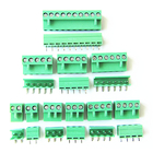 3.96mm Pitch PCB Pluggable Screw Terminal Blocks Plug + Pin Header Socket Green HT3.96