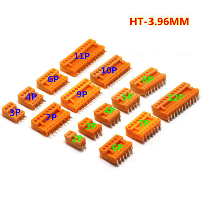 3.96mm Pitch PCB Pluggable Screw Terminal Blocks Plug + Pin Header Socket Green HT3.96