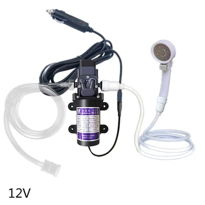 Outdoor Shower Kit 12V Car Handheld Camping Showers with Water Pump Washer handheld Faucet Kit