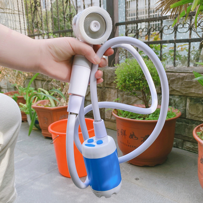 Outdoor Portable Electric Bath Kit Rechargeable Pump for Travel Caravan Van Camping Shower Pet Clean