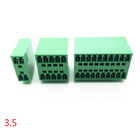 3.81mm Pitch Dual Row PCB Pluggable Screw Terminal Blocks Plug + Angle Pin Header