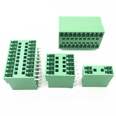 3.81mm Pitch Dual Row PCB Pluggable Screw Terminal Blocks Plug + Angle Pin Header