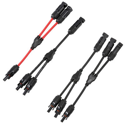 Solar Panel Extension Cable 6 4 2.5 mm² 10 12 14 AWG Black and Red with Solar PV Wires Connectors 1-10 meters