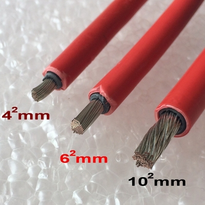 Solar Panel Extension Cable 6 4 2.5 mm² 10 12 14 AWG Black and Red with Solar PV Wires Connectors 1-10 meters