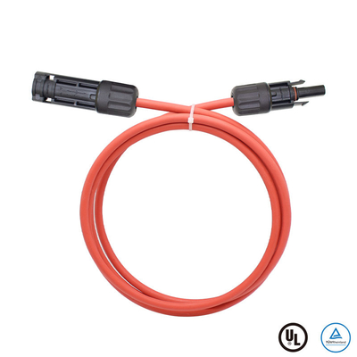 Solar Panel Extension Cable 6 4 2.5 mm² 10 12 14 AWG Black and Red with Solar PV Wires Connectors 1-10 meters