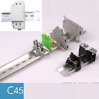 Aluminum 35mm x 7.5mm C45 DZ47 Cirtuit Breaker Din Rail Terminal Blocks Accessories