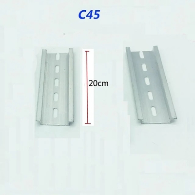 Aluminum 35mm x 7.5mm C45 DZ47 Cirtuit Breaker Din Rail Terminal Blocks Accessories