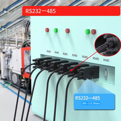 Industrial Grade Converter RS232 to RS485 with 600w Surging Protection Optical Isolation