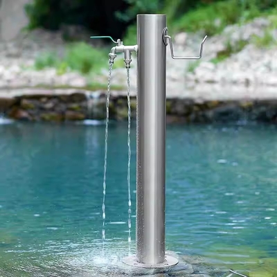 Outdoor Faucet Garden Water Taps Stainless Steel Standpipe Watering Post 86cm 34 inches Height