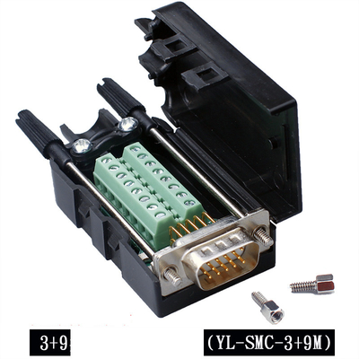 DB15 D Sub 15 Pin VGA ( 3+9 ) Three Row Male Female Connectors to Terminal Blocks Adapter