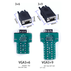 DB15 D Sub 15 Pin VGA ( 3+9 ) Three Row Male Female Connectors to Terminal Blocks Adapter