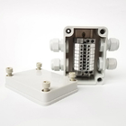4 Ways IP65 Waterproof Cable Distribution Junction Box with UK2.5B Terminal Blocks 80*110*70mm