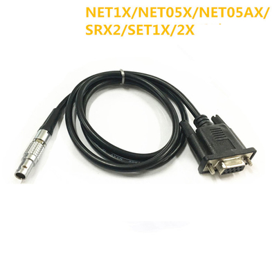 Data Cable DB-9 female to 5 Pin Aviation Connector for Leica 500 Series GPS to PC