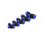 Air Compressor Hose Tube Straight Pneumatic Push In Quick Connector Adapters fittings Set