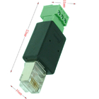 RJ45 Network Male 8P8C to 3 Pin Screw Terminal Block Adapter
