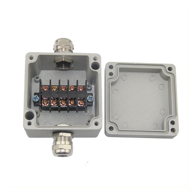 Sealed Die-cast Aluminum Enclosure Case Project Junction Box 86*76*57mm with Terminal Blocks