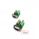 DB9 D Sub 9 Pin Female Male RS232 Serial Adapter to Screw Terminal Blocks Breakout Board Without Cover