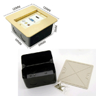 Open Type Floor Sockets Multimedia Modulars Combination Brass Alloy Ground Outlet Box Waterproof