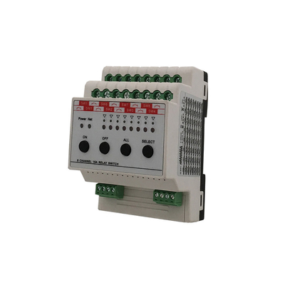 Smart Home Lighting Control Unit Relay Switch Module 8 Way 16A In Line With RS485 Modbus Protocol