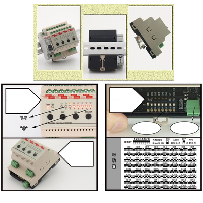 Smart Home Lighting Control Unit Relay Switch Module 8 Way 16A In Line With RS485 Modbus Protocol