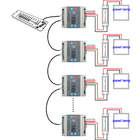 AC90-240V 3 Way RGB led light controller DMX Triac Dimmer 0-10V 1A Maximum Output Each Channel