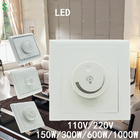 AC85-120V AC180-265V LED Lamp Dimmer Switch Brightness Controller Wall Mounted Rotary Knob