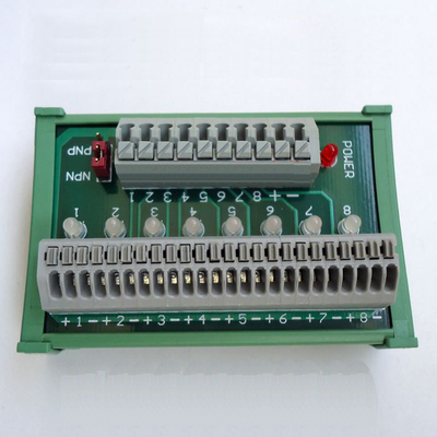 8 Channel Sensor Singal Wiring Distribution Breakout Board Terminal Blocks DIN Rail Mount