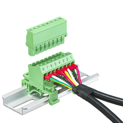 5.08mm / 0.2&quot; Pitch Pluggable Screw Terminal Blocks Din Rail Mounting