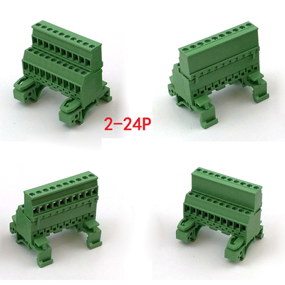 5.08mm / 0.2&quot; Pitch Pluggable Screw Terminal Blocks Din Rail Mounting