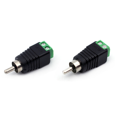 UTP Cat5/Cat6 Cable Audio/Video AV Male RCA to Screw Terminal Blocks