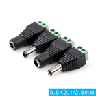5.5mm x 2.1mm Male Jack DC Power Adapter for CCTV Camera LED Strip Lights