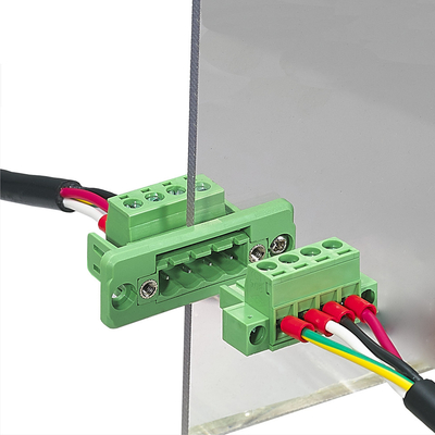 5.08 mm pitch Feed Through Flange Screw Terminal Blocks Dismountable