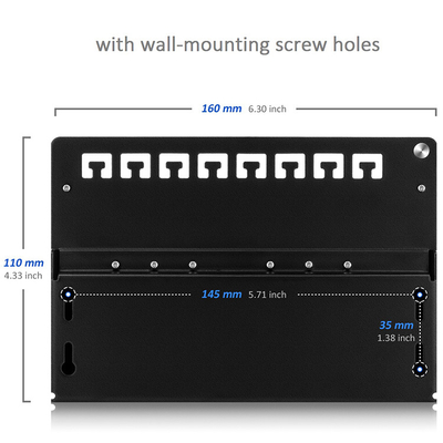 8 Port Pacthpanel UTP Wall Mount RJ45 Patch Panel Cat6 Cable Distributor Distributor Box Splitter