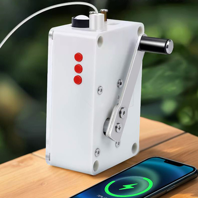 USB 5 Volts Hand Crank Generator Portable Emergency Power Pack Phone Charger Outdoor Lighting Ignition Battery-free