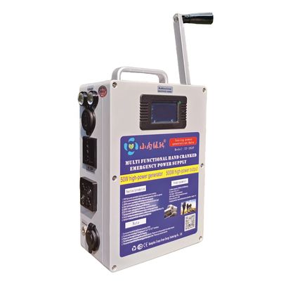 Hand Crank Generator Charger Generator Inverter Portable Outdoor 220V 500 Watts Power Pack