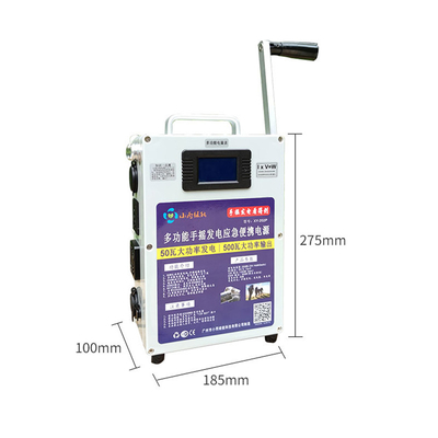Hand Crank Generator Charger Generator Inverter Portable Outdoor 220V 500 Watts Power Pack