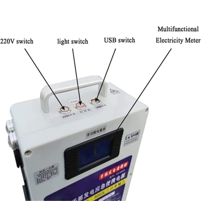 Hand Crank Generator Charger Generator Inverter Portable Outdoor 220V 500 Watts Power Pack