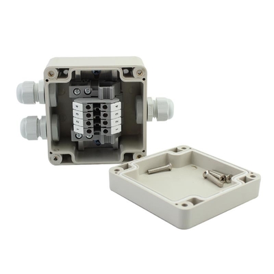 Waterproof Plastic Junction Box 83*81*56mm Electric Distribution Enclosure with Din Rail Terminals