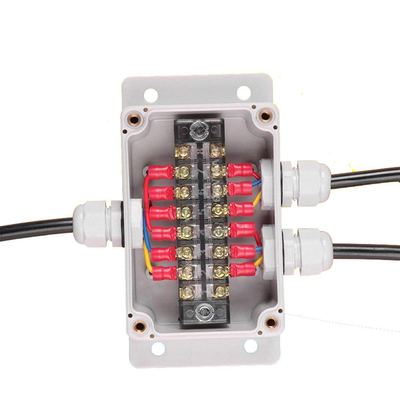 IP65 Waterproof Cable Distribution Junction Box 100*68*50mm with Terminal Blocks 3 Ways Wall Mounting