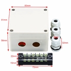 Lighting Cable Wiring Junction Box 83*81*56mm Electric Distribution Enclosure Waterproof with Connectors