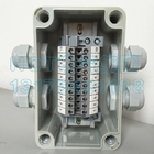 IP65 Waterproof Cable Junction Box 80*130*70mm 3 ways UK2.5B Din Rail Terminal Blocks Kit