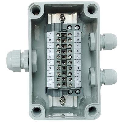 IP65 Waterproof Cable Junction Box 80*130*70mm with UK2.5B Din Rail Terminal Blocks set