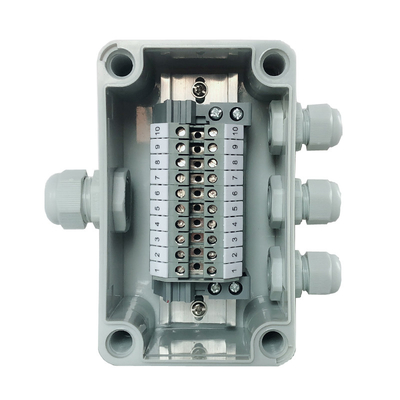 IP65 Waterproof Cable Junction Box 80*130*70mm with UK2.5B Din Rail Terminal Blocks set