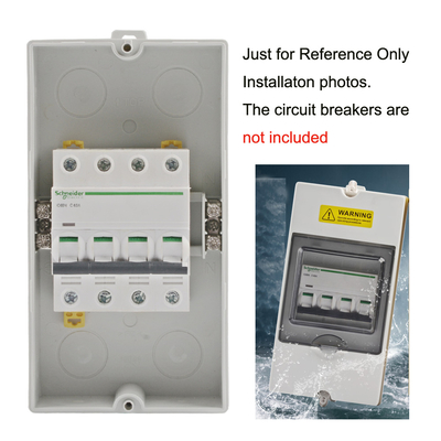 4 Way IP65 Waterproof Electrical Distribution Enclosure Wall Mount Outdoor Switch Box 1504