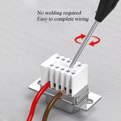 DB9 RS232 9 Pin Male Female Breakout Adapter RS485 Serial Port Terminals Connector