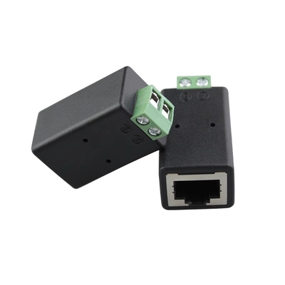 RJ45 Network Female Connector 8P8C to 2 Pin RS485 Screw Terminal Blocks Adapter