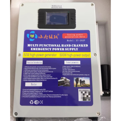 Hand Crank Generator Charger Generator Inverter Portable Outdoor 220V 500 Watts Power Pack