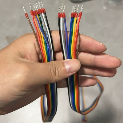 10Pin 20AWG 0.5mm² Jumper Wire Fork Ferrules terminals Connecting Cable 5 Amps Curent 20cm 30cm 50cm 100cm